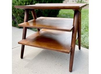 Vintage Three-Tiered Table By Merton Gershun For American Of Martinsville