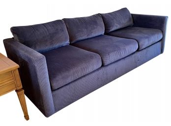 Vintage Selig Blue Velour Sofa