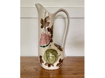 Mid Century Red Wing Ceramic Pitcher