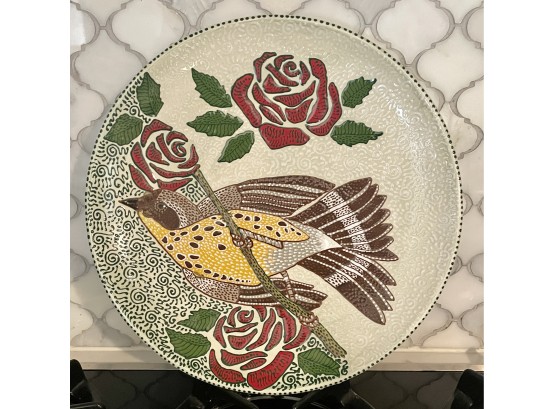 Gorgeous Handmade Signed Pottery Platter