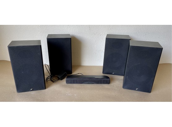 Insignia Mini Sound Bar And 4 Dayton Audio Model B52-Air Speakers