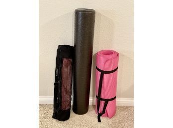 36' Foam Roller, Pad, & Yoga Mat In Bag