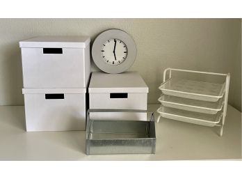 Office Storage And Clock