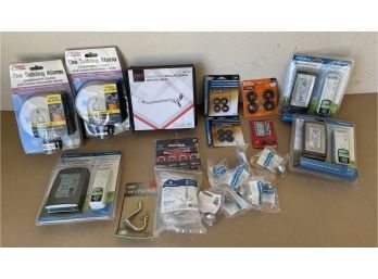 Household Items Including Smoke Alarms, Weather Stations, Hooks, Knobs, & More