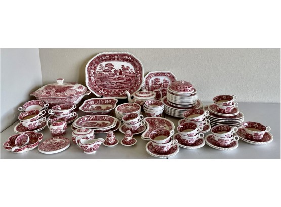 Large Collection Of Copeland Spode's Tower Transferware China