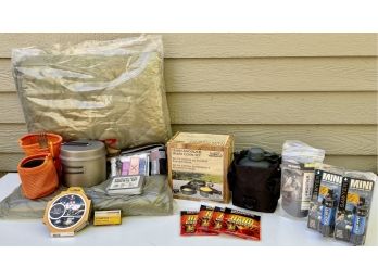 Mess Kit, Anodized Cook Set, Water Filters, Canteens, Blanket, Survival Kit, & More