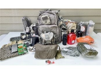 Backpack With All Sorts Of Survival Supplies