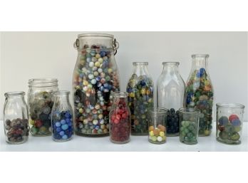 Large Collection Of Vintage And Antique Marbles
