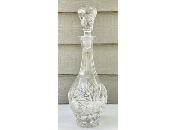 Gorgeous Vintage (What Appears To Be) Crystal Decanter