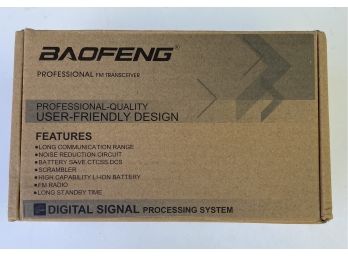 Baofeng Professional 2 Way FM Transceiver, New In Box