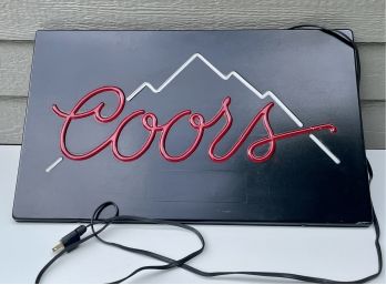 1988 Plastic Coors Sign