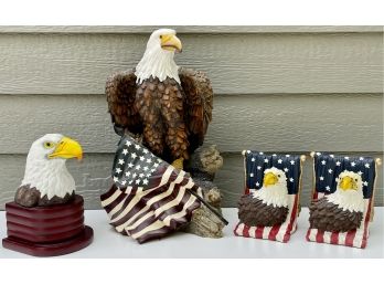Eagle Bookends And Figurines