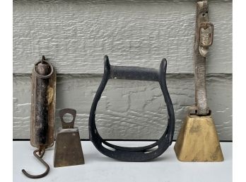 Antique Cow Bells, Scale, & Spur