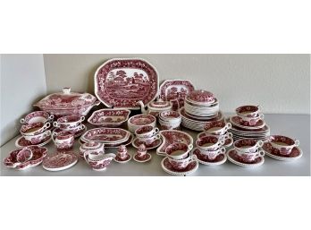 Large Collection Of Copeland Spode's Tower Transferware China
