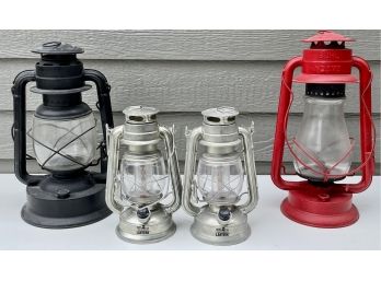 4 Lanterns Including Deitz, 2 Smaller Are Battery Operated