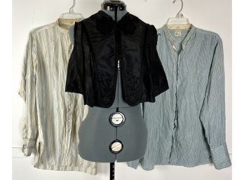 Antique Men's Shirts And Embroidered Vest