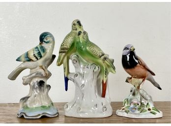 Japanese & English Bird Figurines Including Addlebury