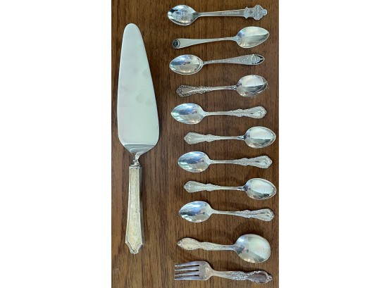 Assorted Demitasse Spoons & More, 2 Are Sterling