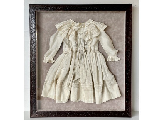 Framed Antique Baptismal Gown