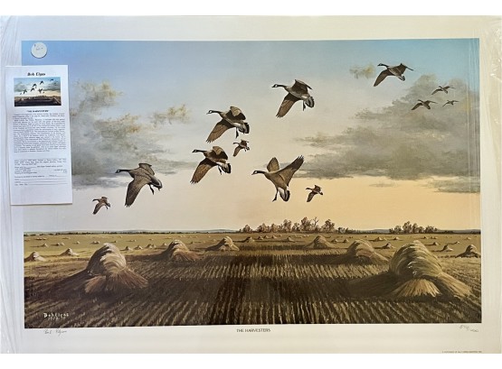 Signed Print By Bob Elgas, 'The Harvesters', Unframed