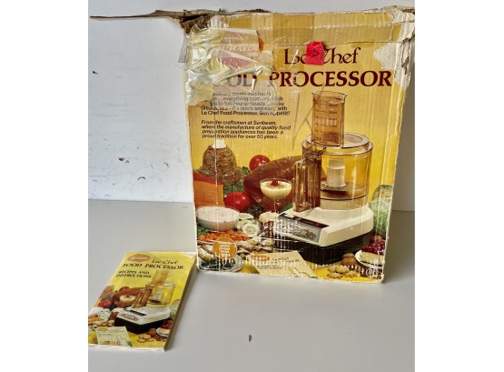 Vintage Sunbeam Food Processor In Box