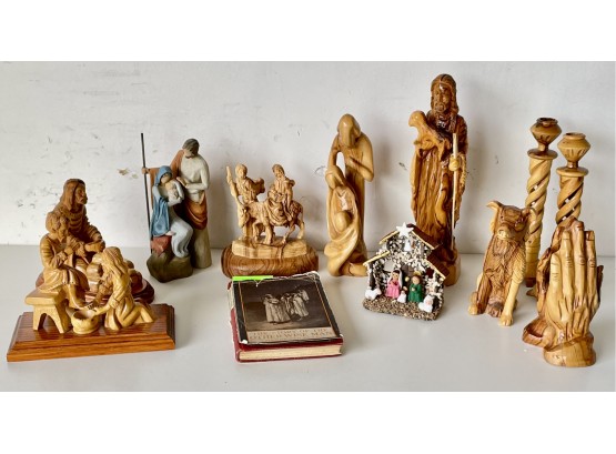 Assorted Nativity Including Willow Tree & More