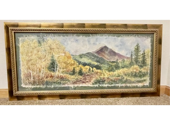 Original Watercolor Mountain Scene By Becky Everett