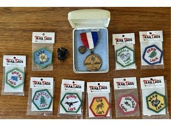 Trail Badges, Military Pin, And Award Medal