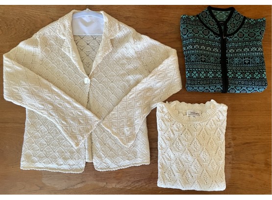 3 Women's Sweaters Including Vintage Pendleton & More