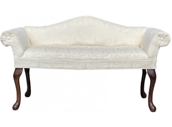 Vintage George III Style Upholstered Settee