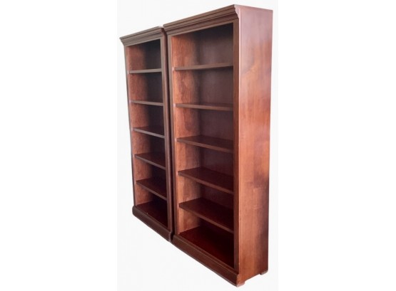 Pair Of Wood Bookcases