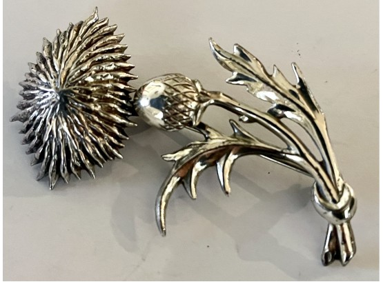 Vintage Lang Sterling Thistle Pin