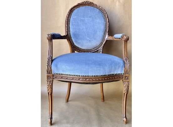 French Louis XV Style Fauteuil Chair