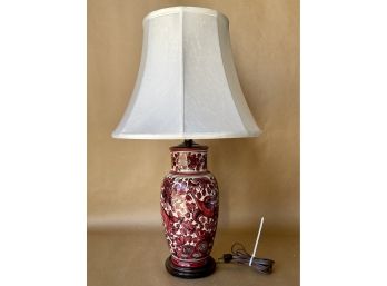 Gorgeous Hand Painted Ceramic Table Lamp