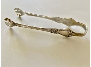 Antique Sterling Ice Tongs