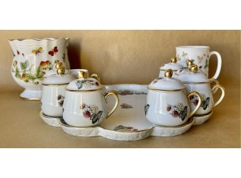 Wedgewood & Limoges China With Strawberry Motif