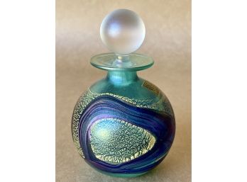 Vintage Isle Of Wight Art Glass Perfume Bottle