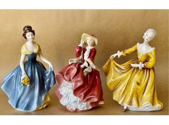 3 Lovely Royal Doulton Figurines