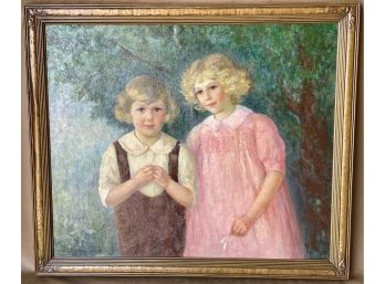 Large Original Oil On Canvas By Ethel Blanchard Colver (American 1875-1955), Dated 1927
