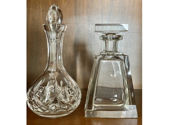 Pair Of Crystal Decanters