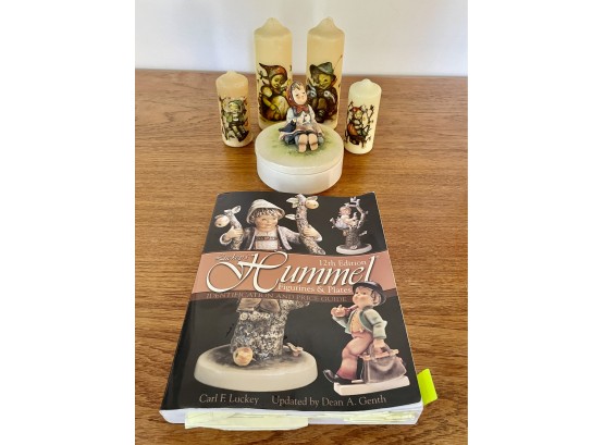 Vintage Hummel Trinket Box & Candles With Hummel Collecting Book