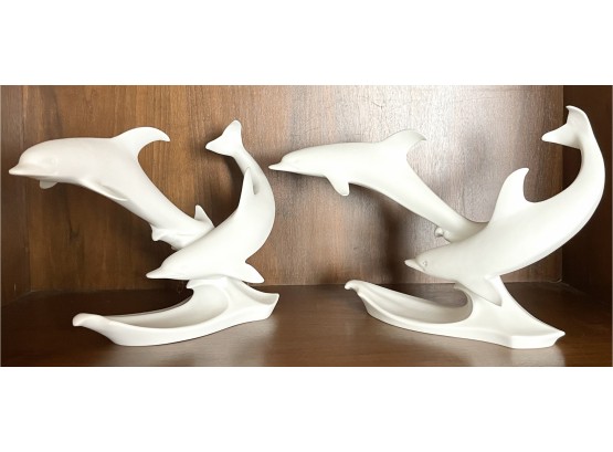 2 Kaiser Porcelain Dolphins, #401