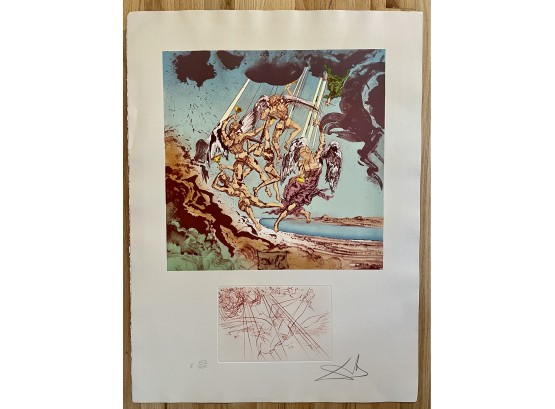 Signed Numbered Salvador Dali Lithograph, 'Return Of Ulysses', 1977