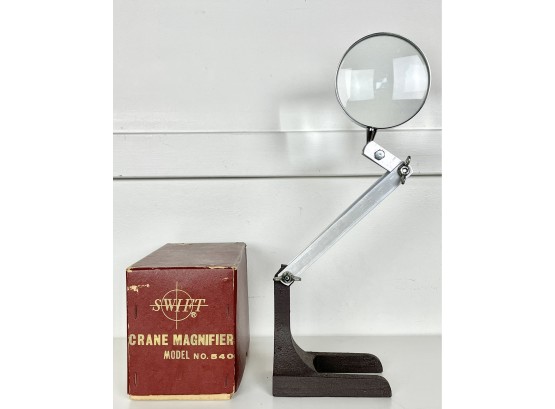 Vintage Swift Crane Magnifier In Original Box
