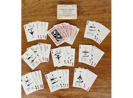 Vintage Aircraft Recognition Playing Cards