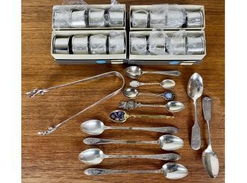 Assorted Silver Plate Including 12 Napkin Rings