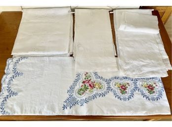 Vintage Embroidered Tablecloths
