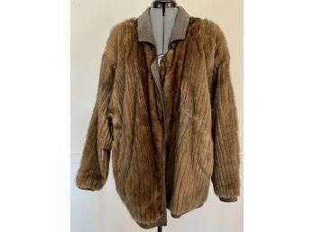 Reversible Fur And Leather Coat