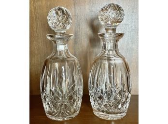 Pair Of Waterford Crystal Decanters