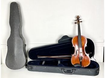 Antique Violin Listed As Antonio Stradivarius, Made In Germany, With 2 Cases
